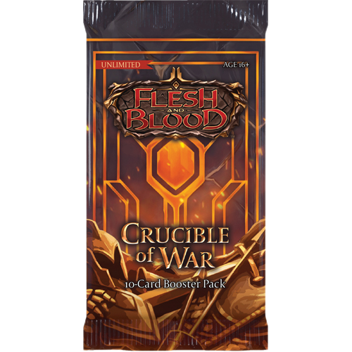 Flesh & Blood TCG - Crucible of War UNLIMITED Booster Pack (10 cards) - Gifts for Geeks Leicester