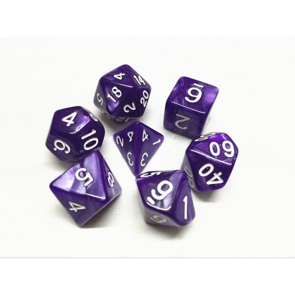 Purple Pearl Dice Set - Gifts for Geeks Leicester