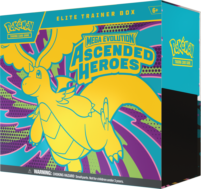 Pokemon Mega Evolution Ascended Heroes - Elite Trainer Box (1 Per Customer) - Gifts for Geeks Leicester
