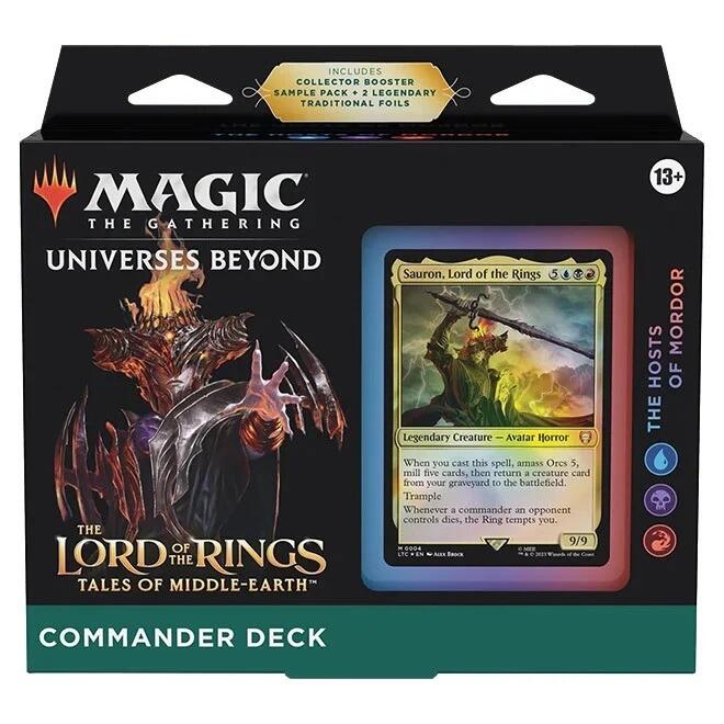 The Lord Of The Rings - Tales Of Middle-Earth - Commander Deck - The Hosts Of Mordor - Gifts for Geeks Leicester
