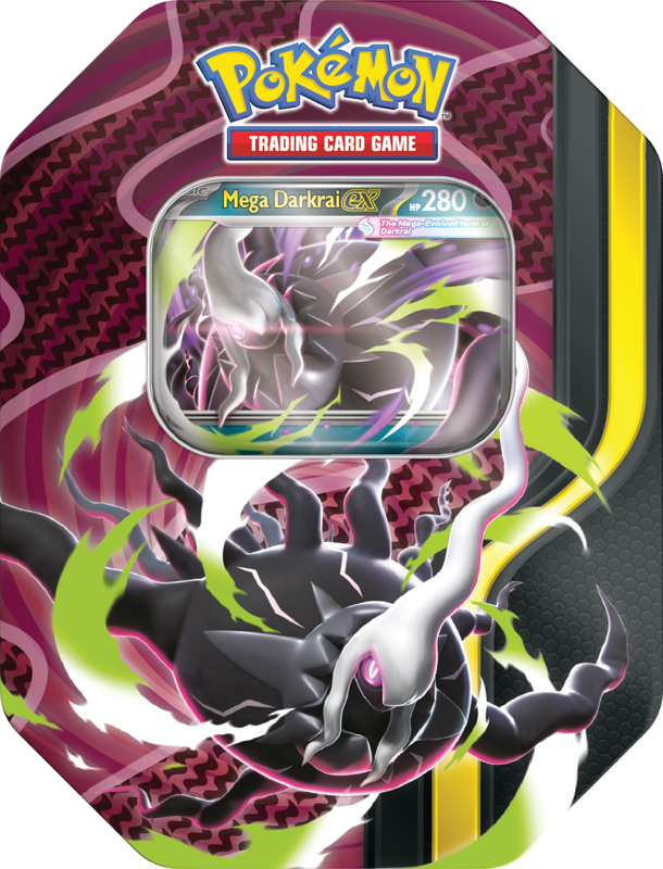Pokemon Mega Forces Mega Darkrai EX Gift Tin - Gifts for Geeks Leicester