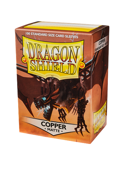 Dragonshield Standard Sleeves Copper Matte 100 - Gifts for Geeks Leicester