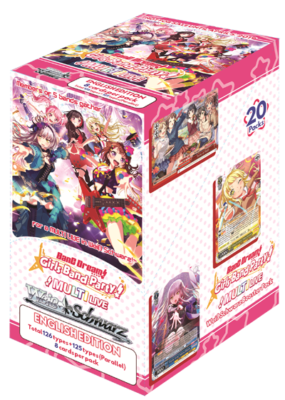 WEISS/SCHWARZ English Booster BOX (20 packs) - BanG Dream! Girls Band Party - Gifts for Geeks Leicester
