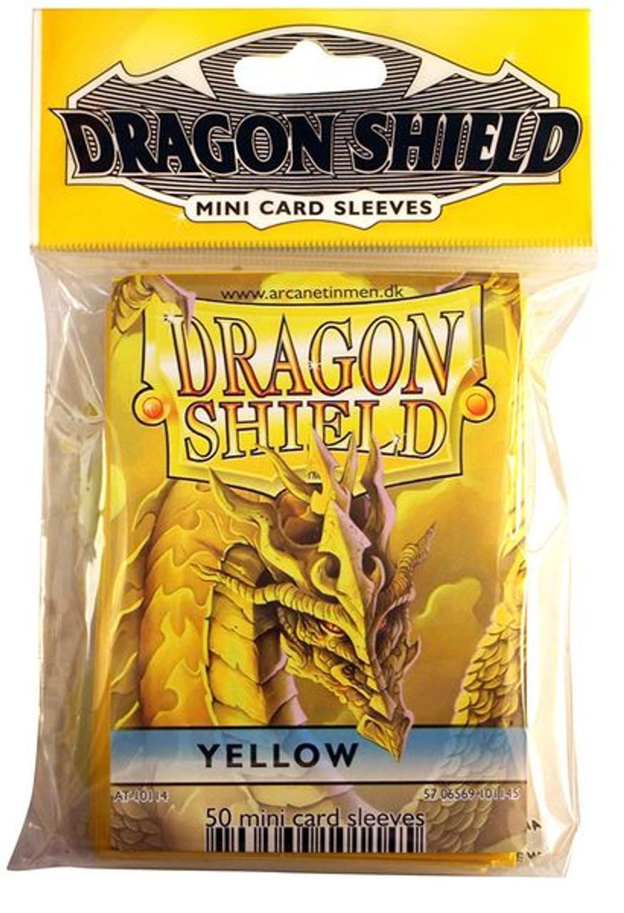 Dragon Shield Mini Yellow Sleeves (50) - Gifts for Geeks Leicester