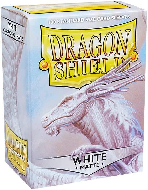 Dragon Shield Standard Sleeves White Matte 100 - Gifts for Geeks Leicester