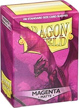 Dragon Shield Sleeves Matte Magenta (100) - Gifts for Geeks Leicester