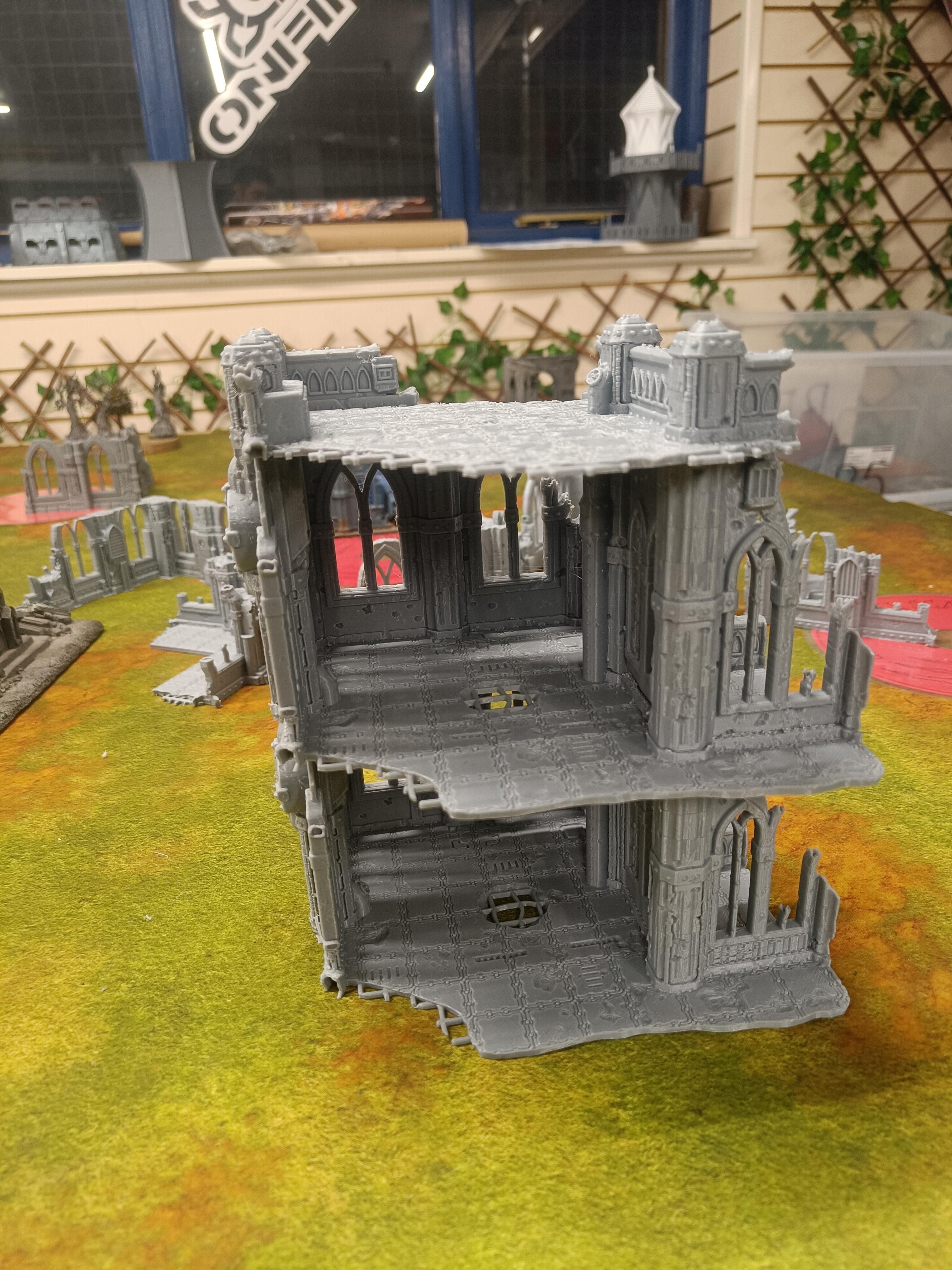 Domina Ferrum Sci-Fi Gothic Ruined Building 2 - Gifts for Geeks Leicester