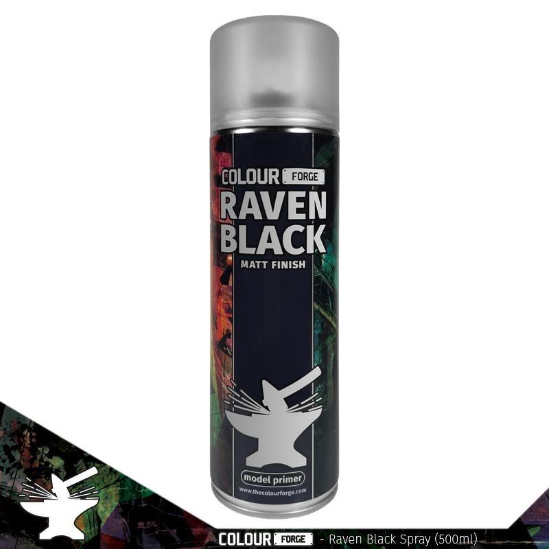 Colour Forge Spray Raven Black - Gifts for Geeks Leicester