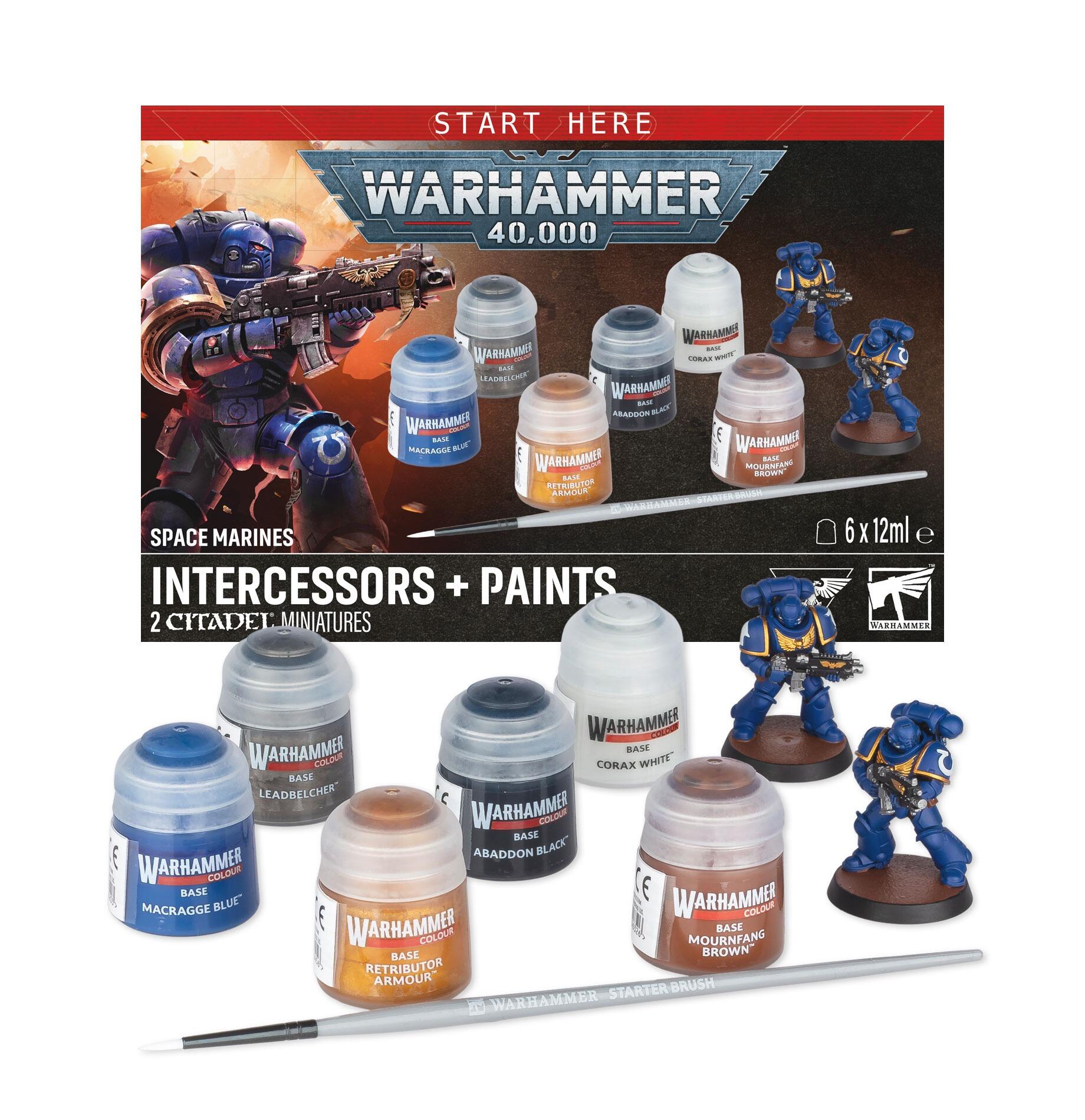 SPACE MARINES INTERCESSOR  +PAINTS ENG/SPA/PORT/LATV/ROM 11th Edition - Gifts for Geeks Leicester