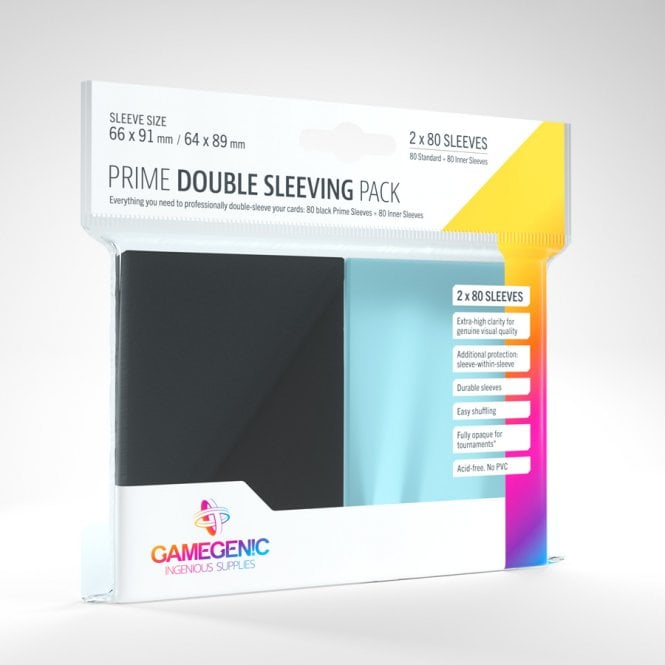Gamegenic double sleeving pack 2x80 sleeves, standard size thumbnail