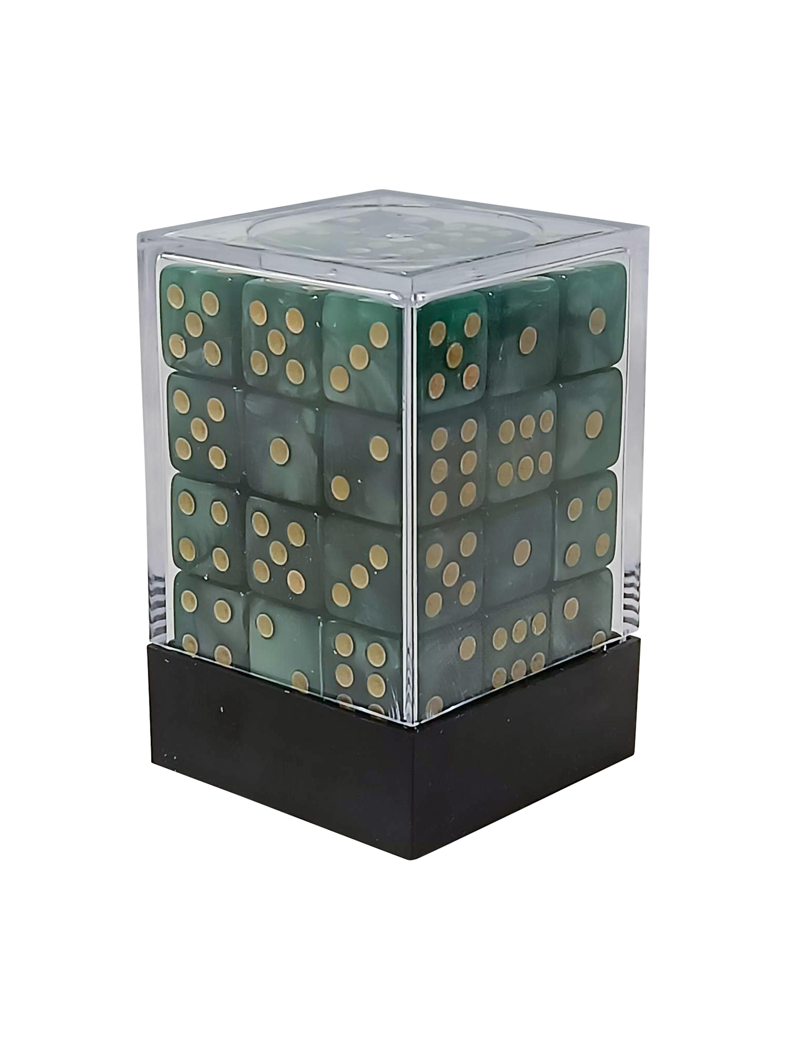 36 x 12MM d6 Pearl Green DICE set - Gifts for Geeks Leicester