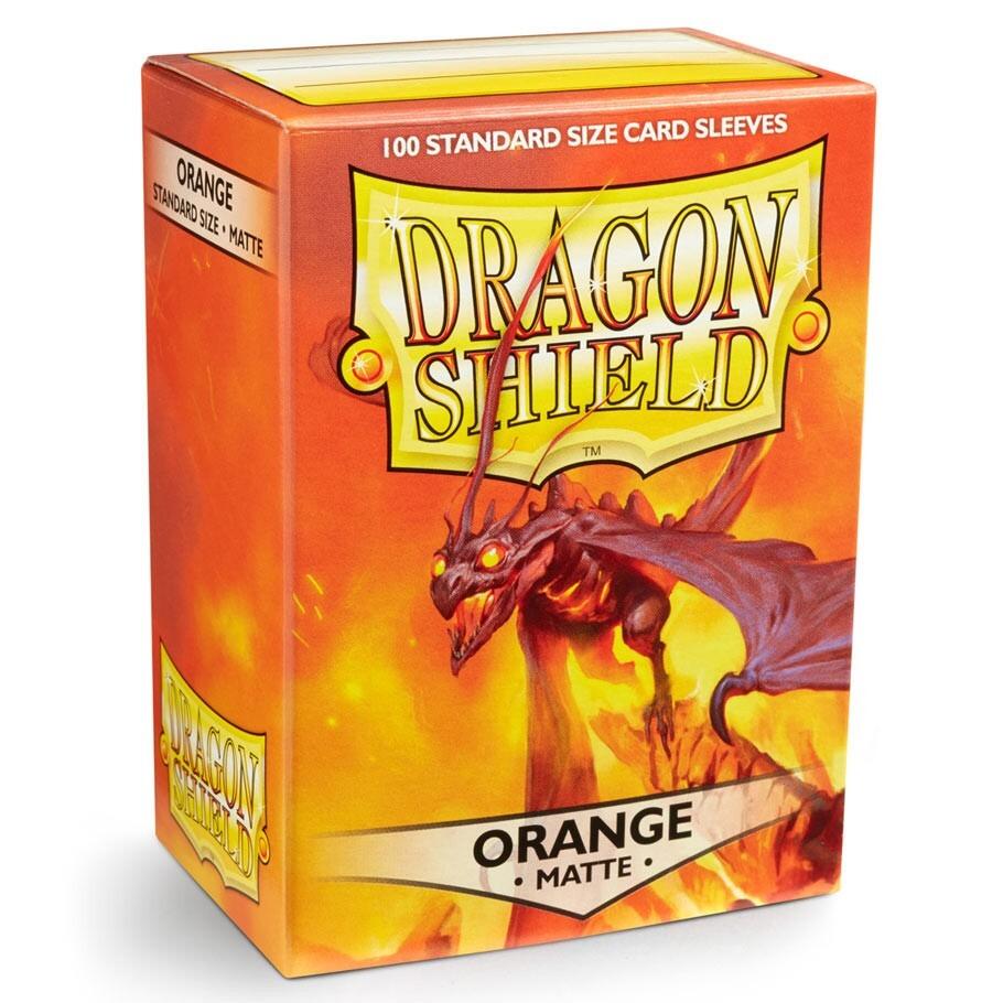 Dragon Shield Sleeves Matte Orange (100) - Gifts for Geeks Leicester