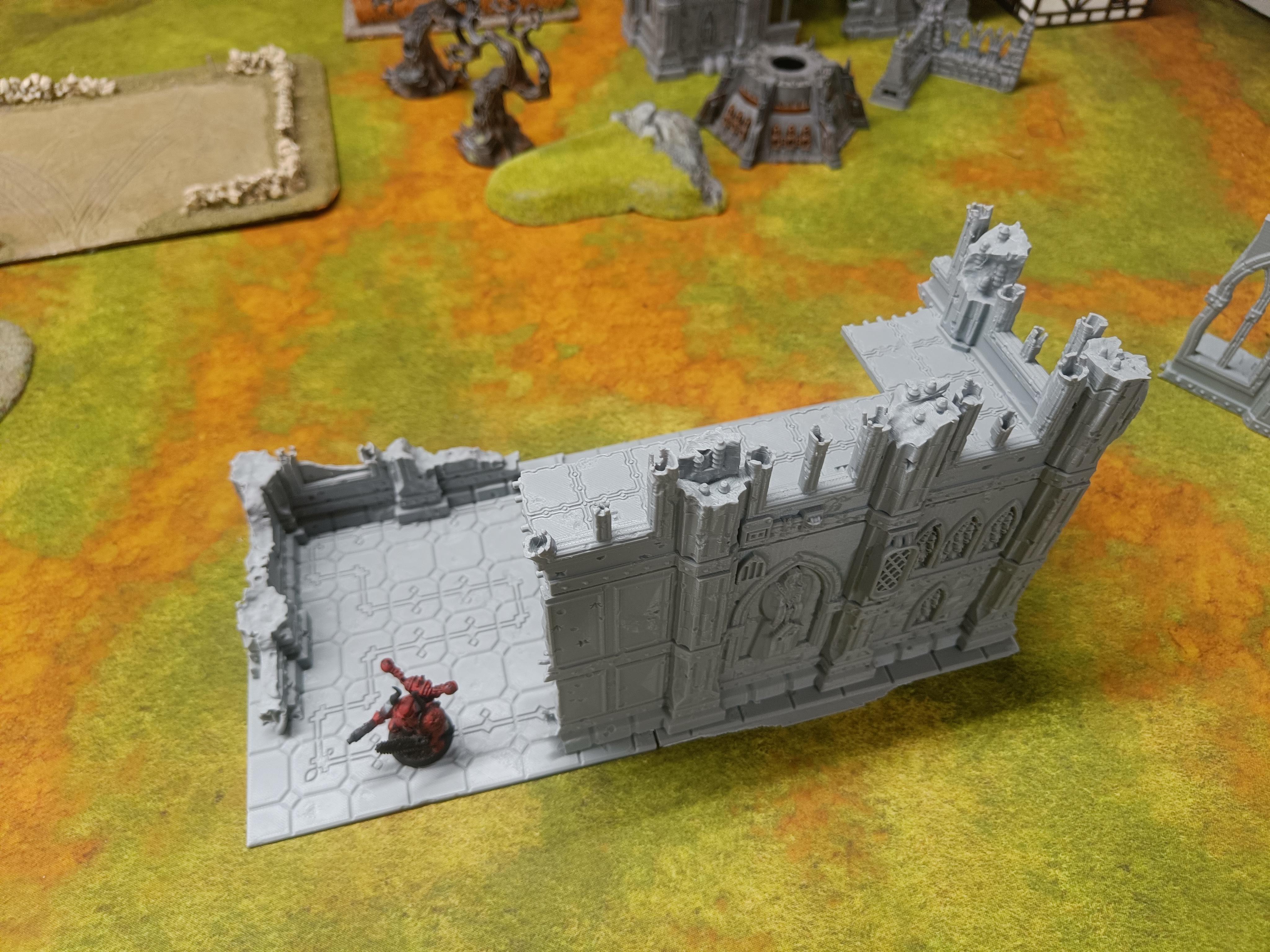 Large Gothic Ruined L Shape Scenery Tower Ruin - Gifts for Geeks Leicester
