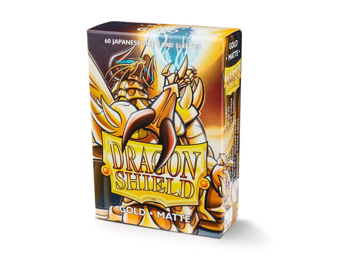 DragonShield Gold Matte Japanese Sleeves - Gifts for Geeks Leicester