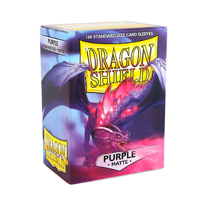 Dragon Shield Sleeves Matte Purple (100) - Gifts for Geeks Leicester