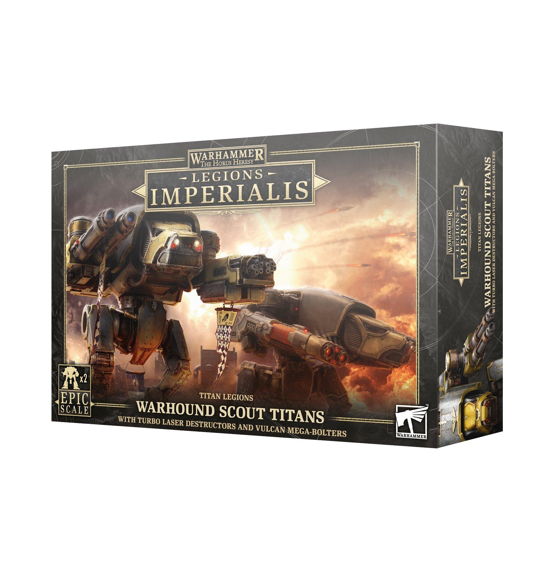LEGIONS IMPERIALIS: WARHOUND SCOUT TITANS - Gifts for Geeks Leicester