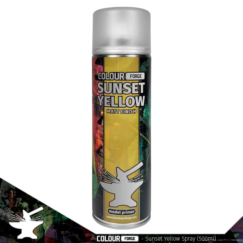 Colour Forge Spray Sunset Yellow - Gifts for Geeks Leicester