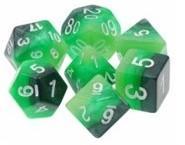 FEY GREEN GRADIENTS DICE SET - Gifts for Geeks Leicester