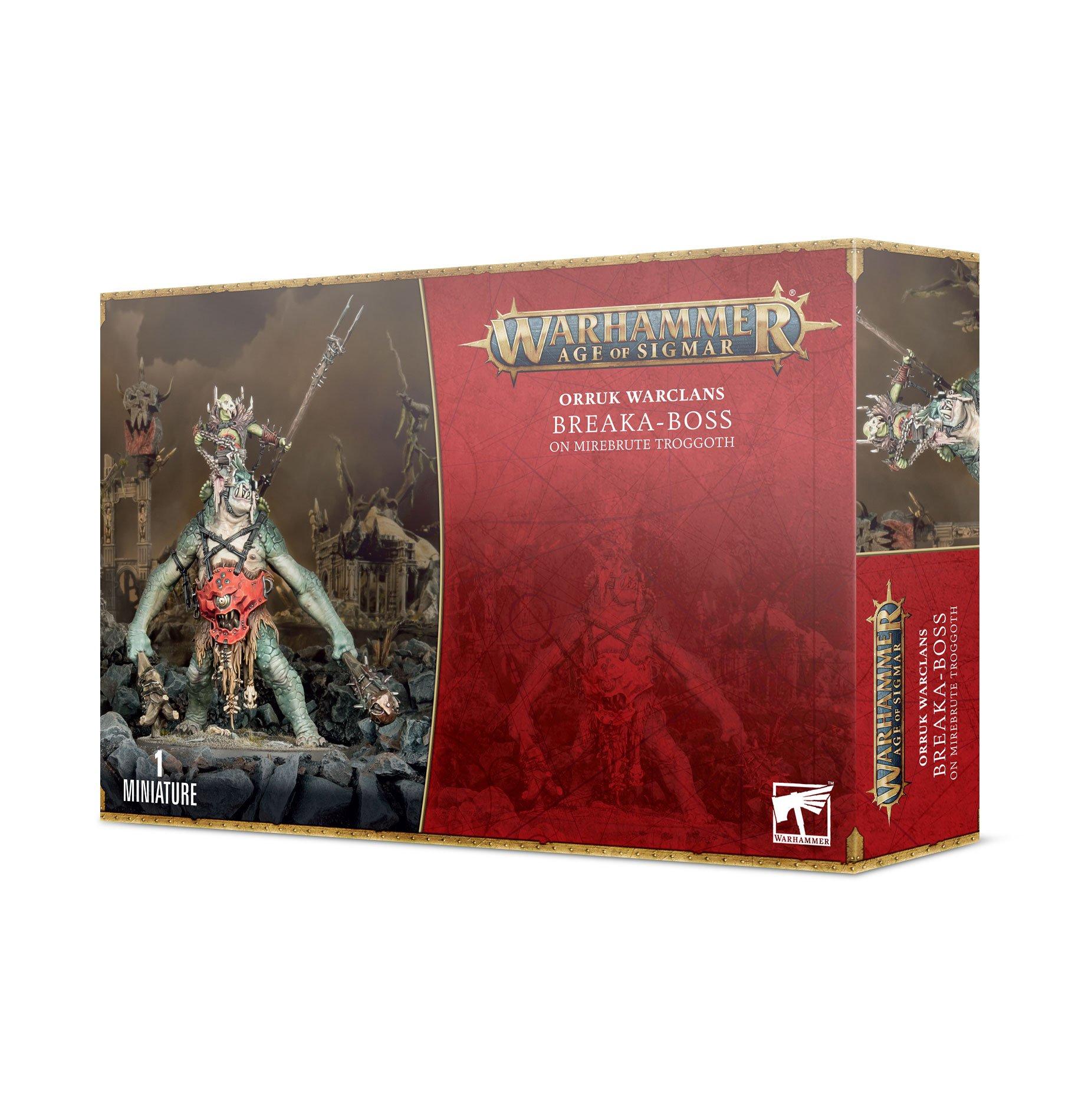 Orruk Warclans: Breaka-Boss on Mirebrute Troggoth - Gifts for Geeks Leicester