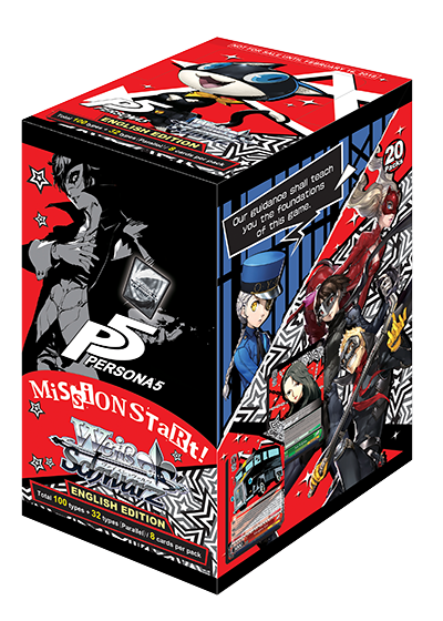 WEISS/SCHWARZ English Booster BOX (20 packs) - Persona 5 sealed - Gifts for Geeks Leicester