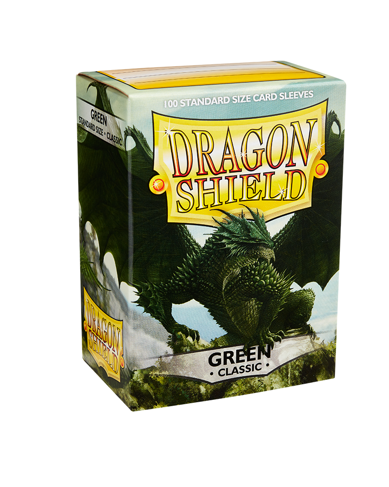 Dragon Shield Standard Sleeves Green Classic (100) - Gifts for Geeks Leicester