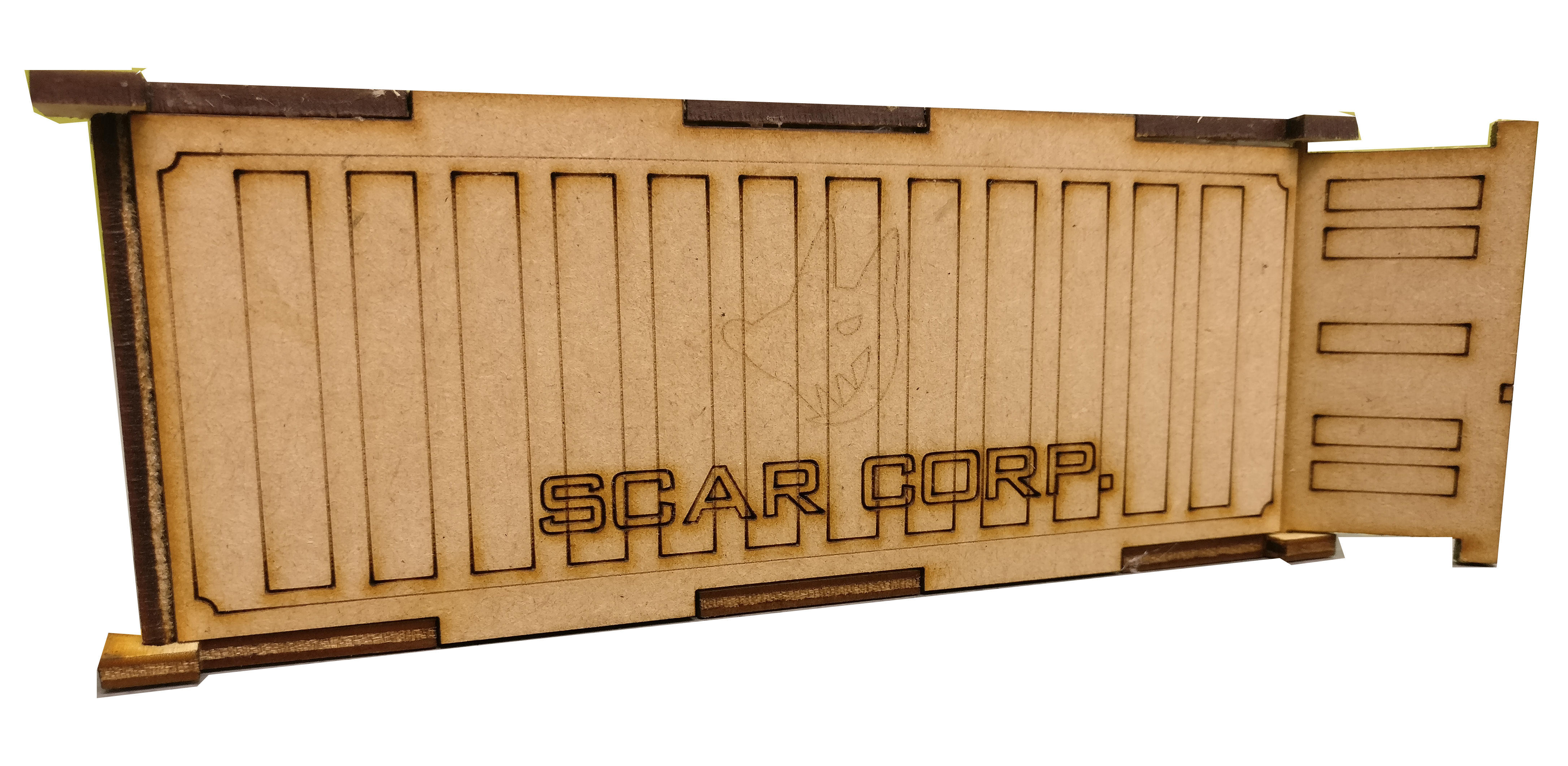 3 x Scar CORP MDF Shipping Containers thumbnail