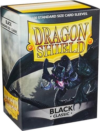 Dragonshield Standard Sleeves Black 100 Classic - Gifts for Geeks Leicester