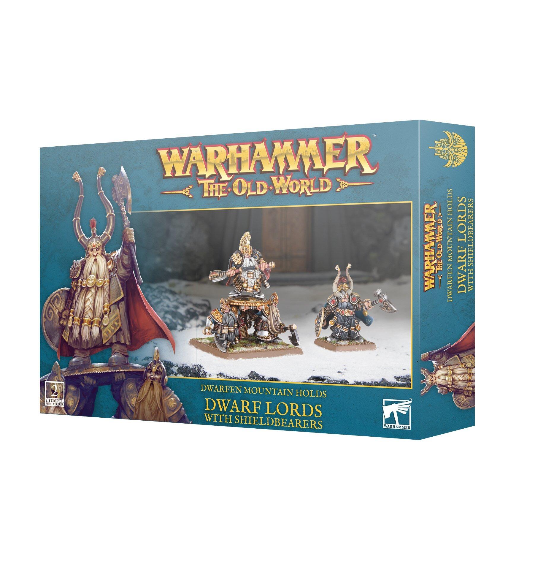 DWARFEN MOUNTAIN HOLDS: DWARF LORDS WITH SHIELDBEARERS - Gifts for Geeks Leicester