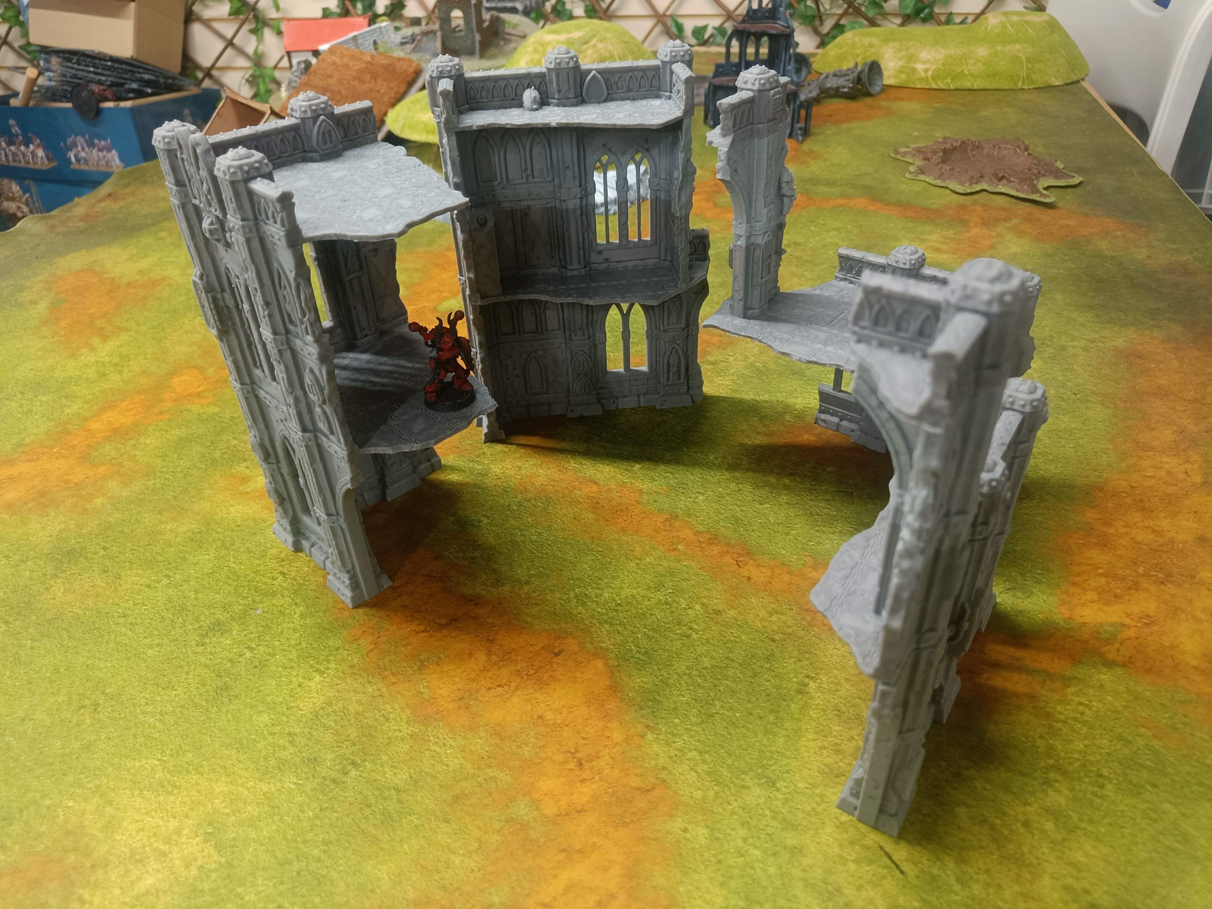 Domina Ferrum Large Sci-Fi Gothic Ruined Building / Small Battlefield thumbnail