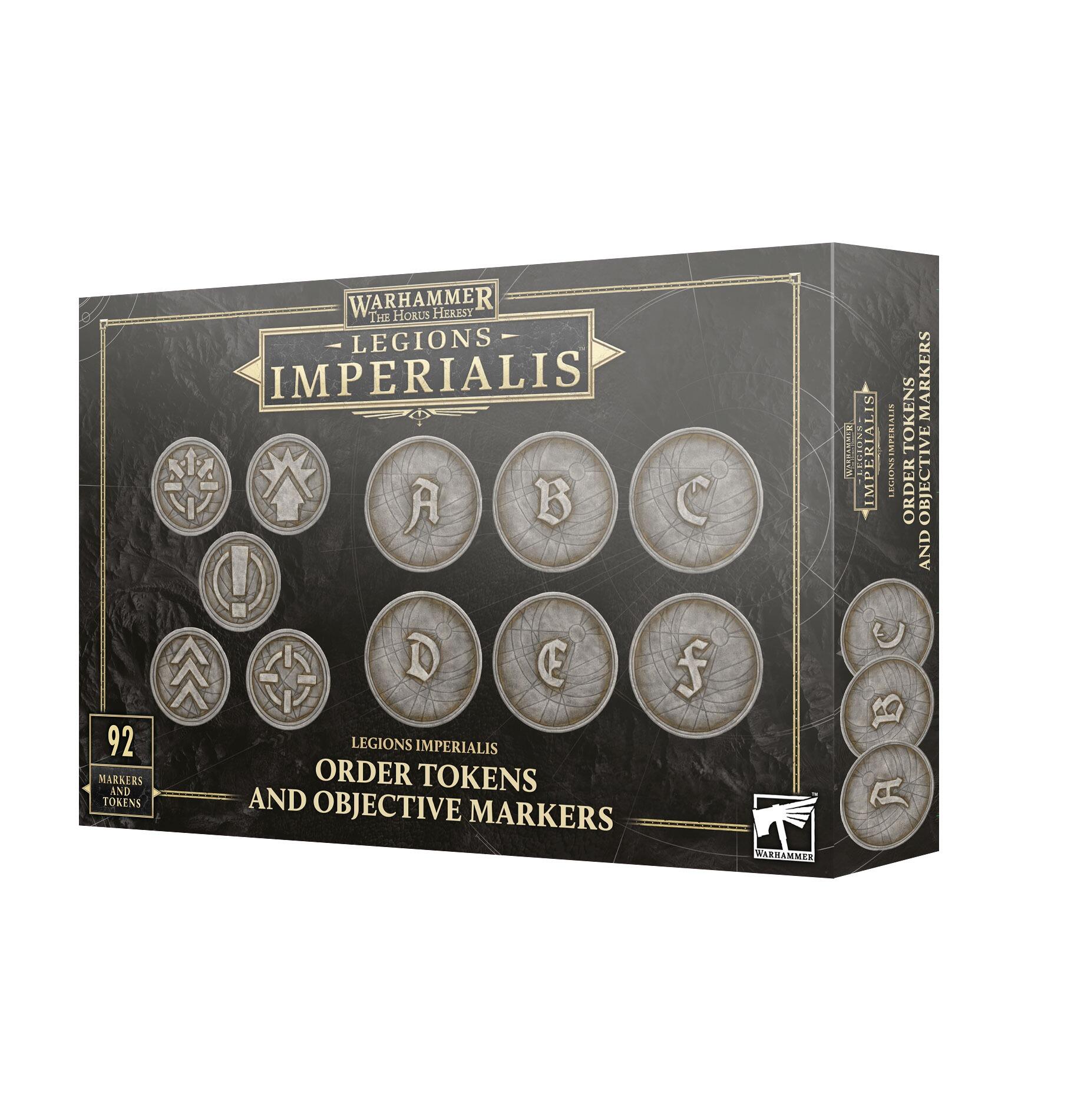 LEGIONS IMPERIALIS: ORDER TOKENS AND OBJECTIVES MARKERS - Gifts for Geeks Leicester