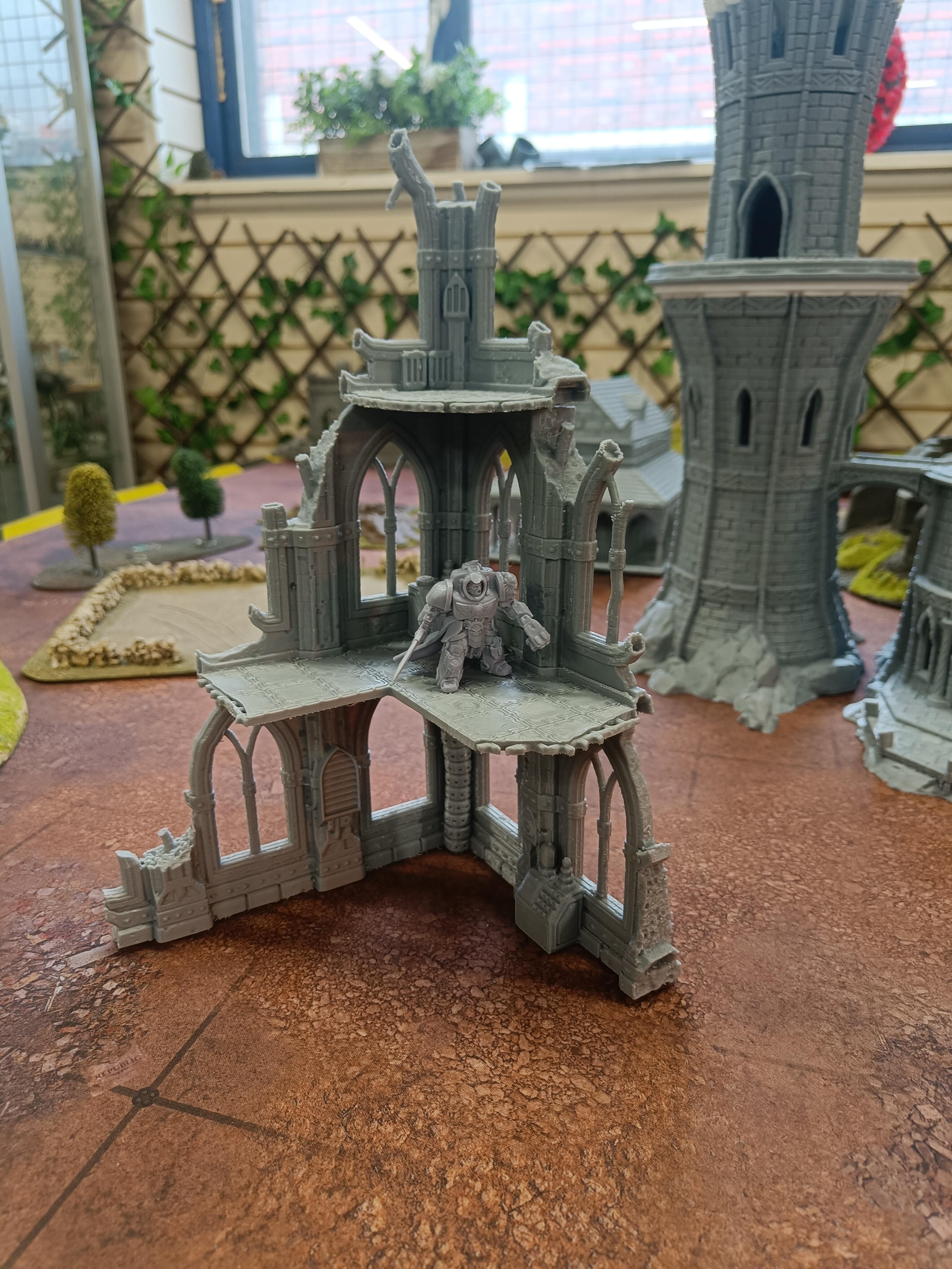 Domina Ferrum Sci-Fi Gothic Ruined Building 1 - Gifts for Geeks Leicester