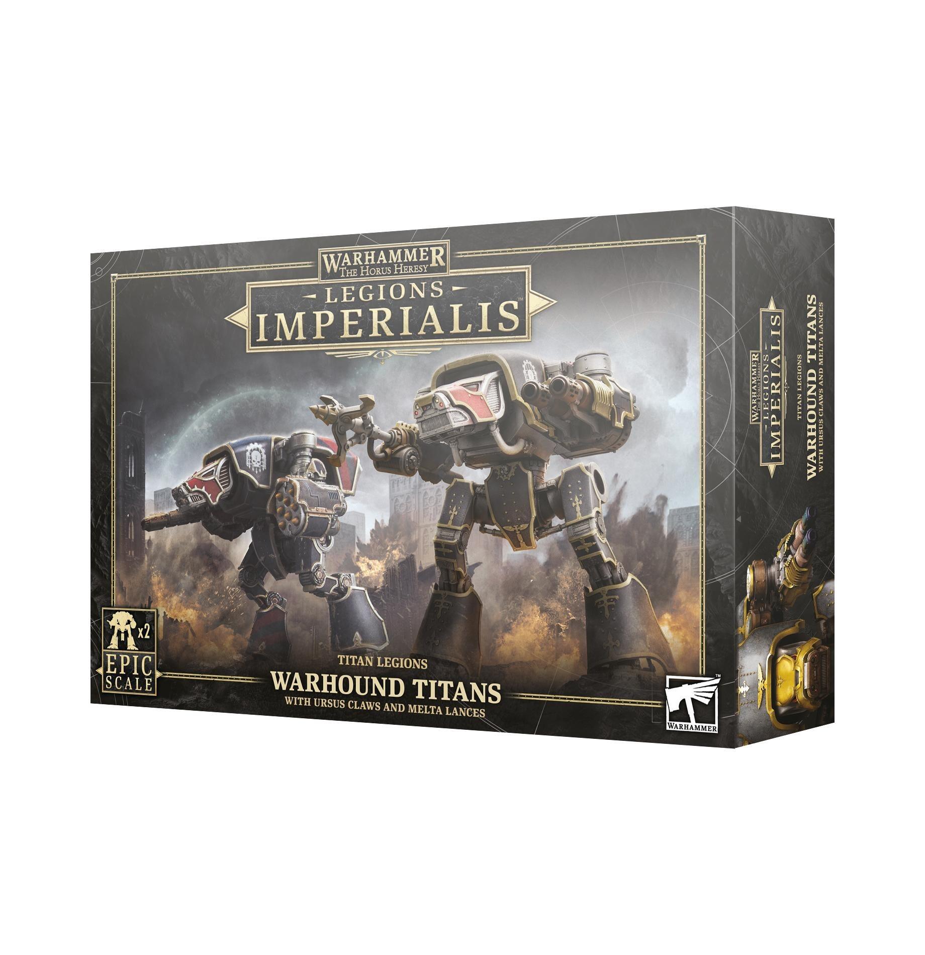 LEGIONS IMPERIALIS: WARHOUND TITANS WITH URSUS CLAWS - Gifts for Geeks Leicester