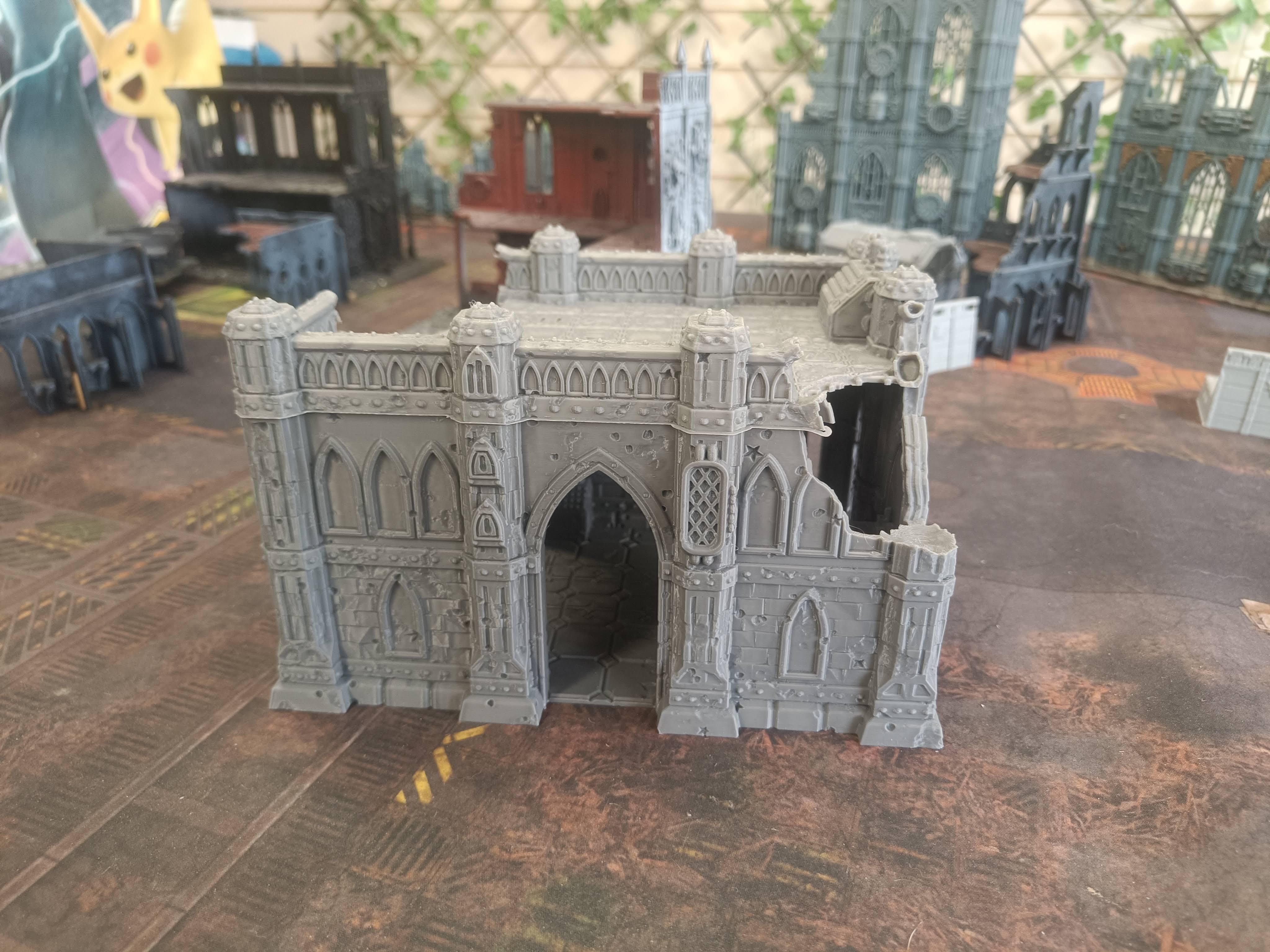 Domina Ferrum Sci-Fi Gothic Ruined Building 3 - Gifts for Geeks Leicester