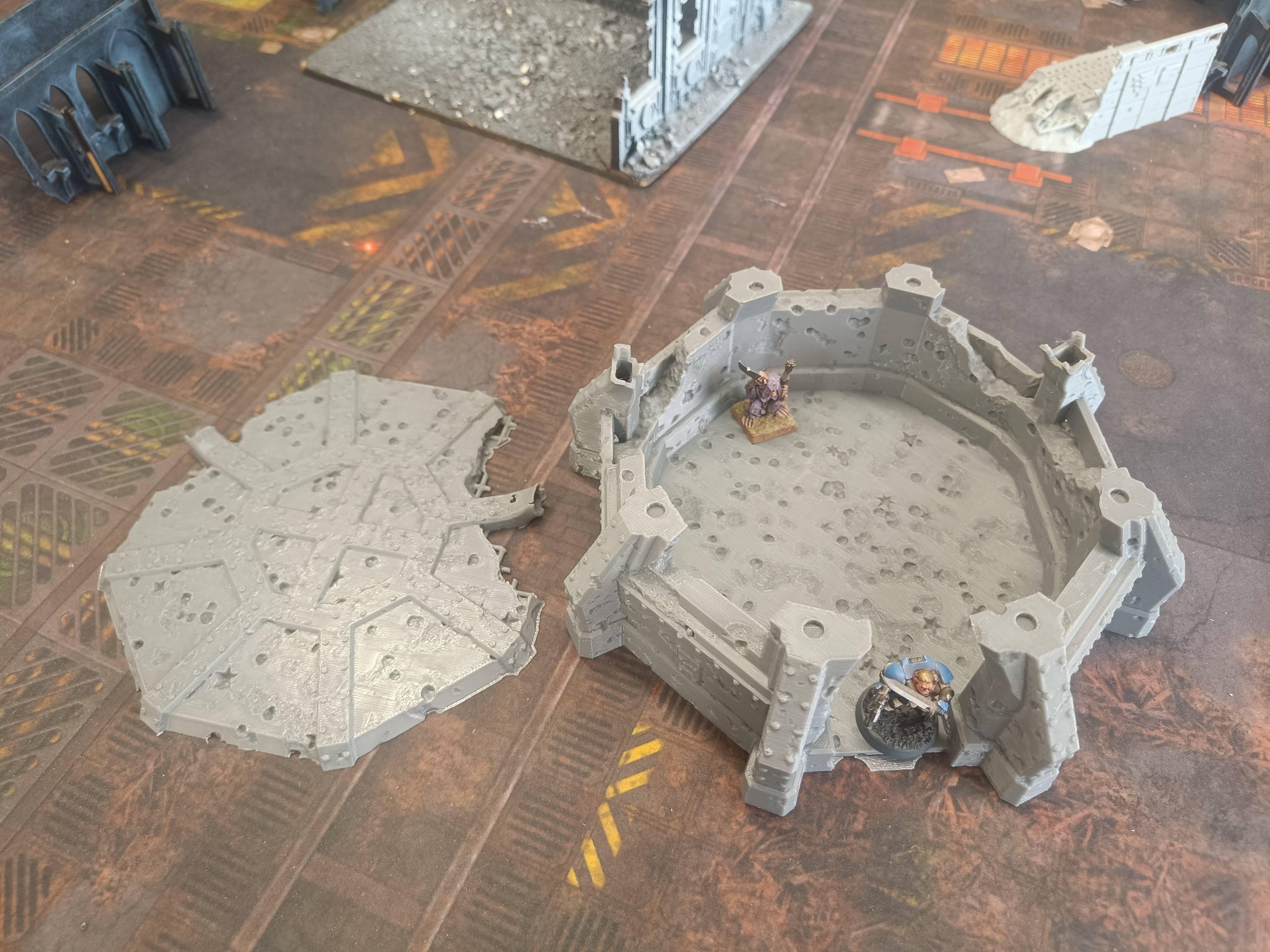 Damaged Bunker Sci-fi, Fantasy or Medieval Scenery - Gifts for Geeks Leicester
