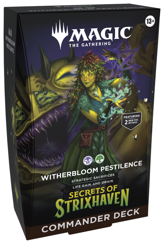 Secrets of Strixhaven - Commander Deck Witherbloom Pestilence - Gifts for Geeks Leicester