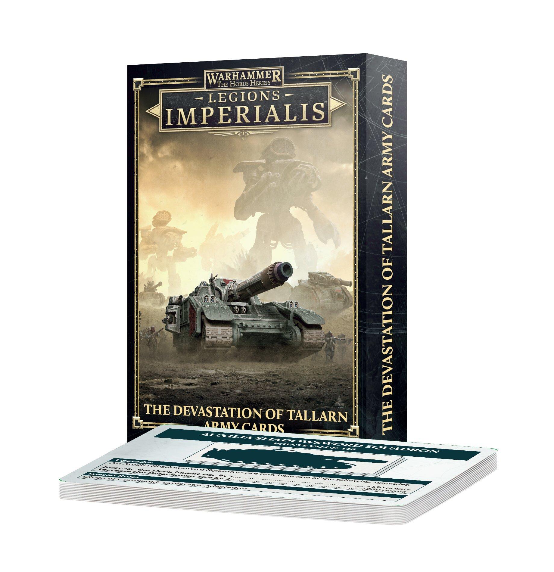 LEGIONS IMPERIALIS: DEVASTATION OF TALLARN ARMY CARDS - Gifts for Geeks Leicester