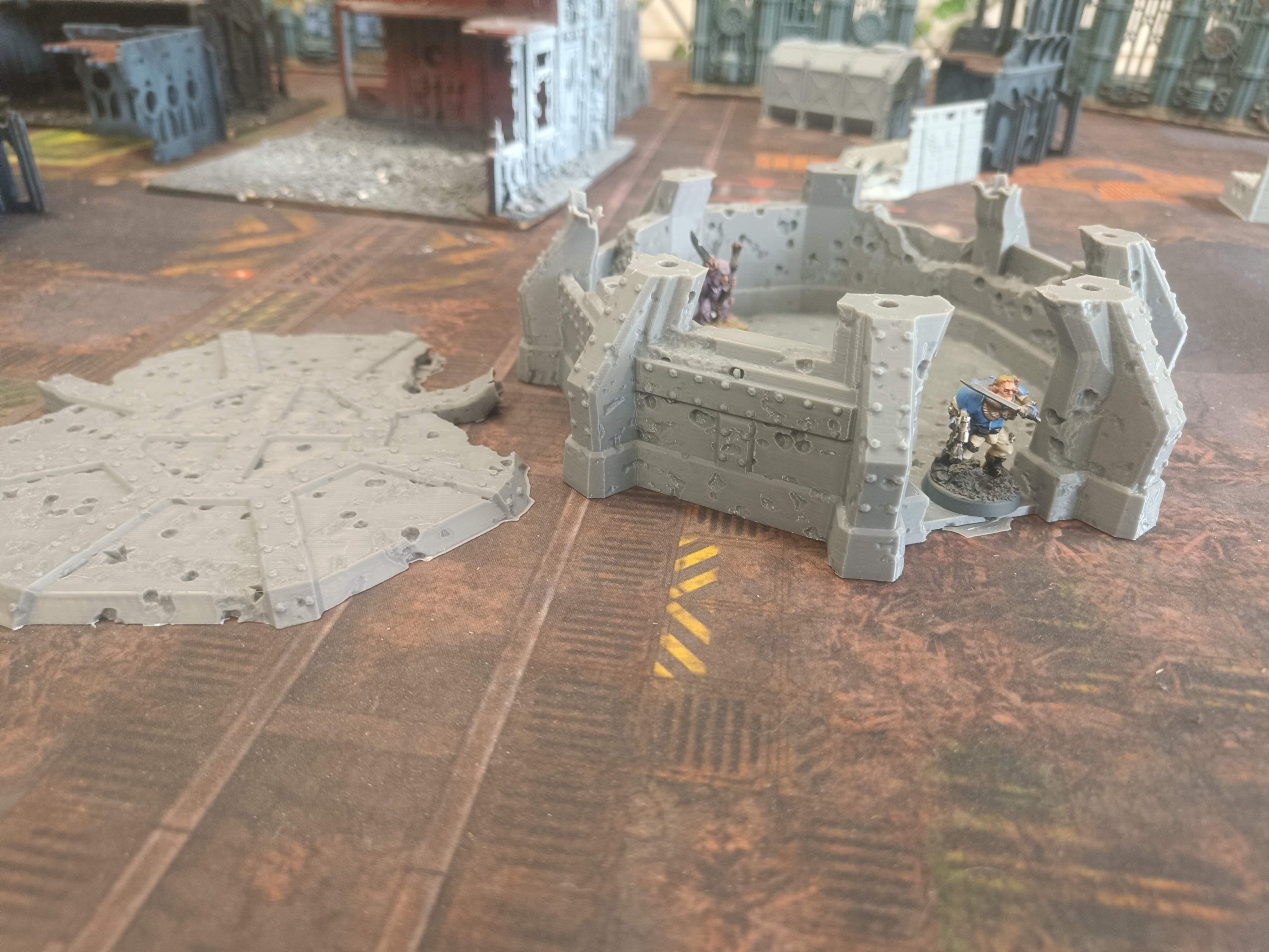 Damaged Bunker Sci-fi, Fantasy or Medieval Scenery thumbnail