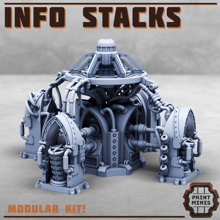Info Stacks Sci-fi Steampunk Grim Dark Scenery - Gifts for Geeks Leicester