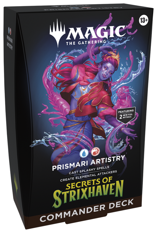 MTG Secrets of Strixhaven Commander Deck: Prismari Artistry - Gifts for Geeks Leicester