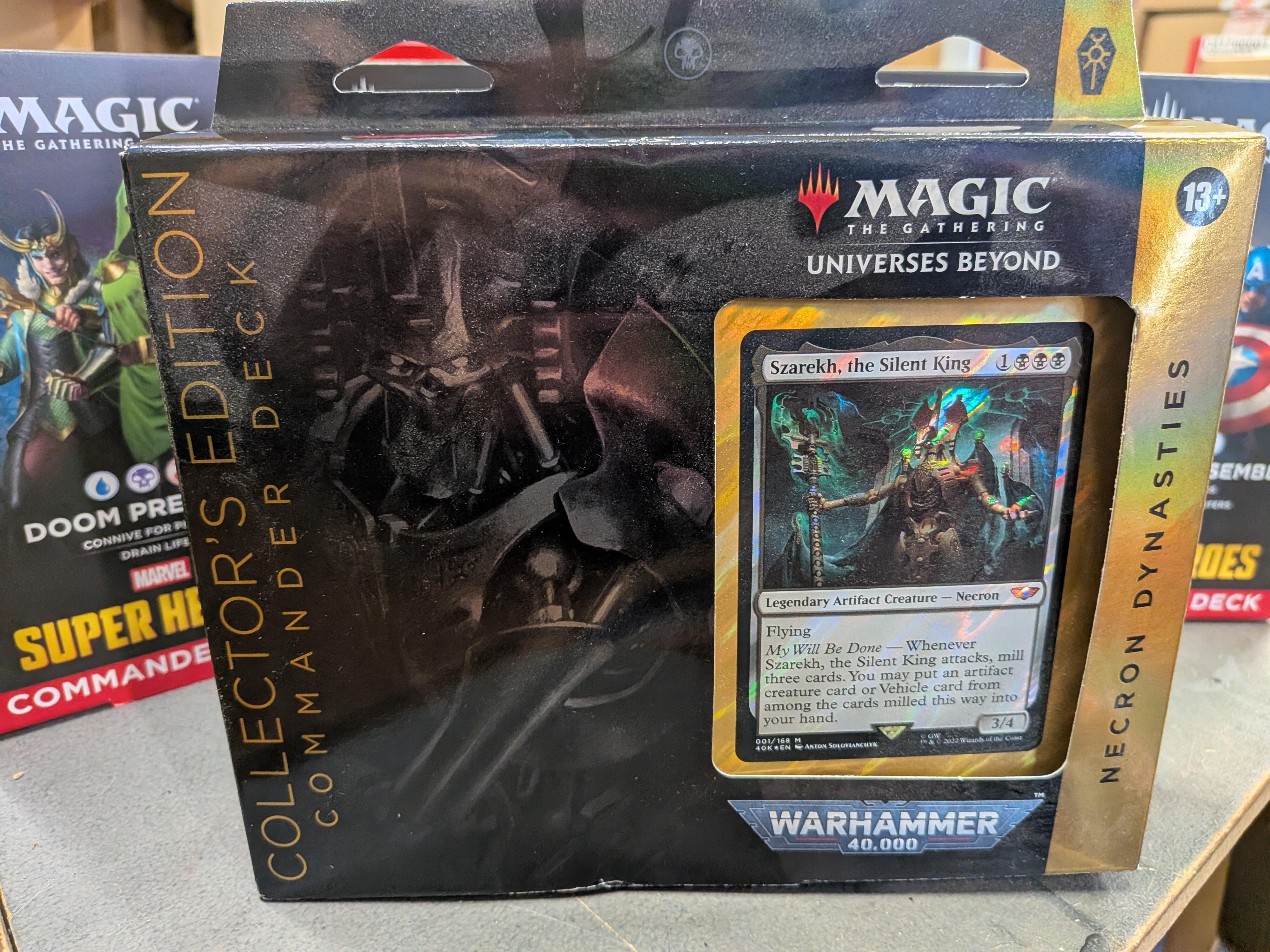 MTG Warhammer 40k Necron Dynasties Collector Deck- Slight Outer Box Damage - Gifts for Geeks Leicester