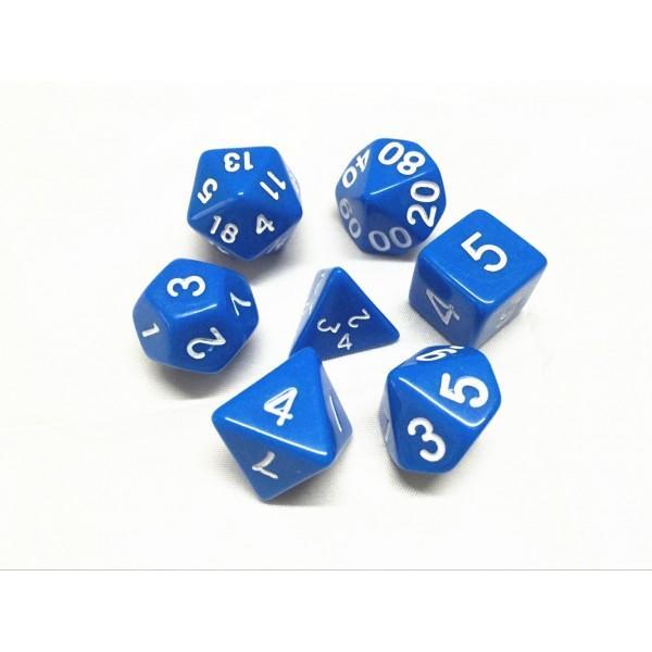 BLUE OPAQUE DICE SET thumbnail