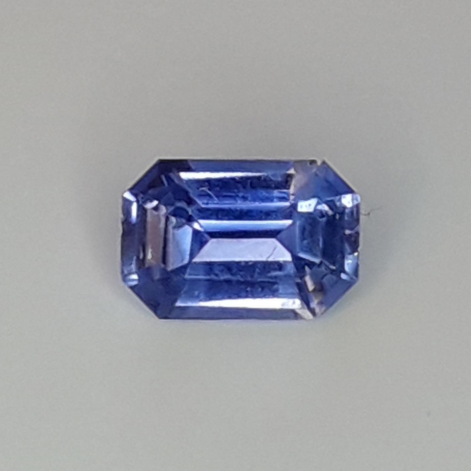 Sri Lankan Blue Sapphire 0.65ct Emerald Cut