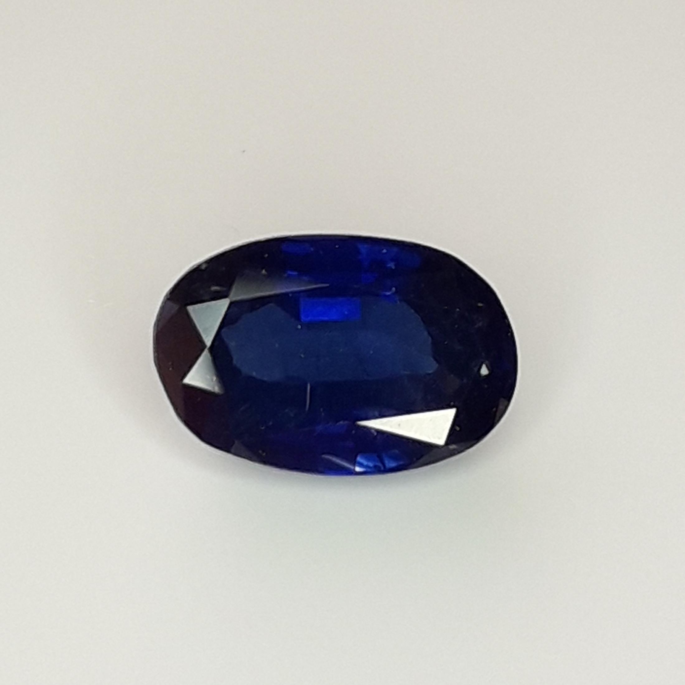 Malawian Blue Sapphire 1.70ct Oval Cut