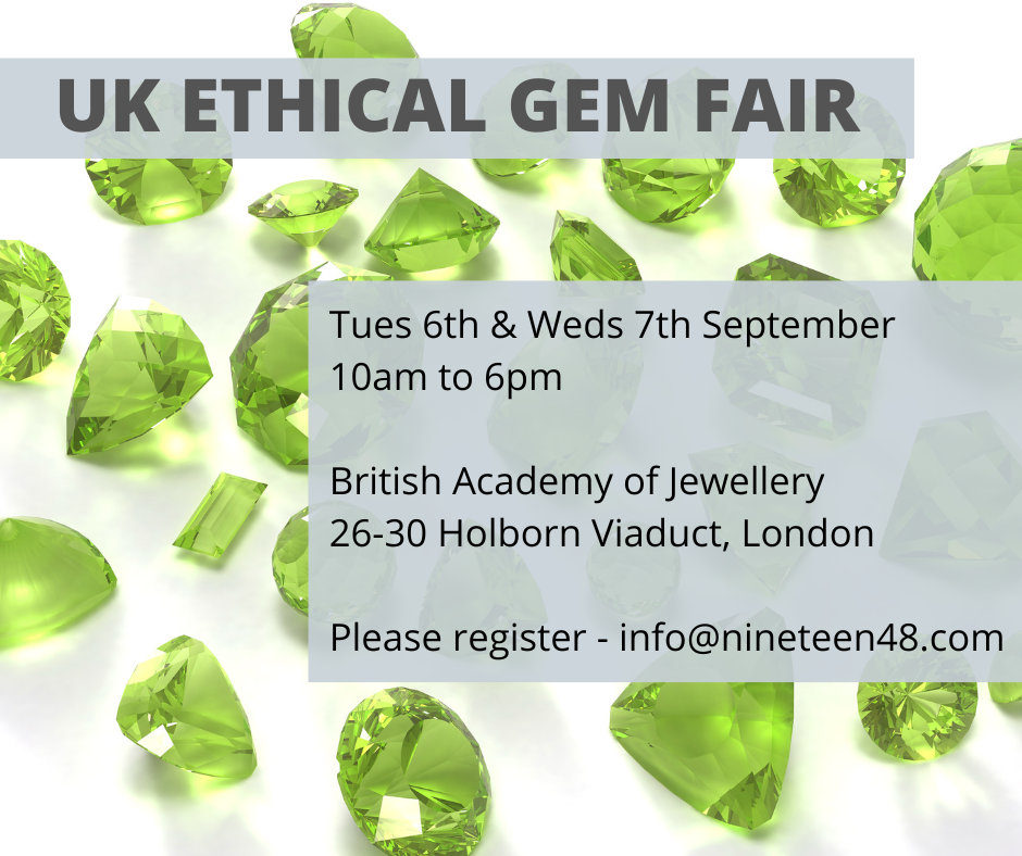 The UK Ethical Gem Fair Returns to London