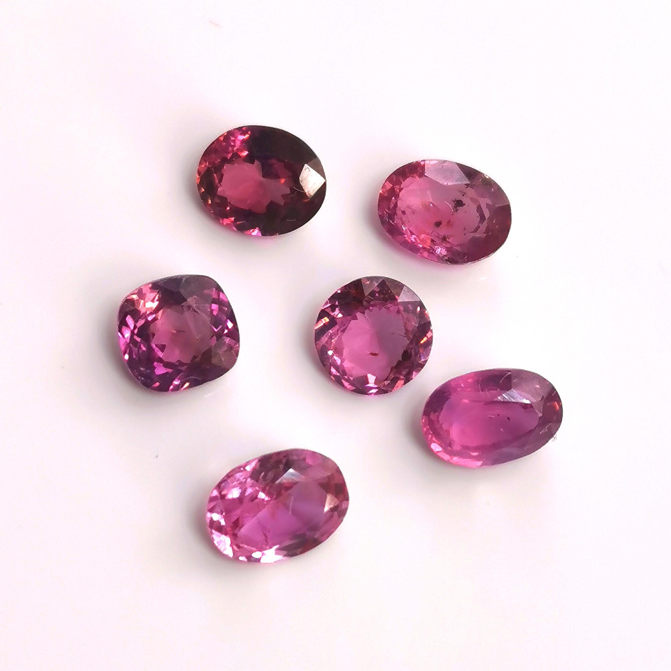 Sri Lankan Pink Sapphires Oval and Cushion Cut
