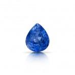 Blue sapphire, 1.59 carat, pear / teardrop cut, medium blue