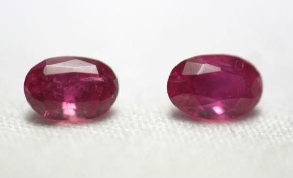 Ruby 1.2 cts Oval cut  - Pair