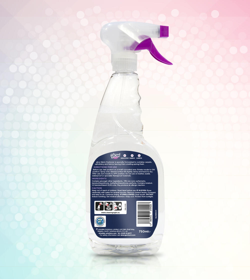 Glow Fabric Freshener 750ml CASE(12 X UNITS)