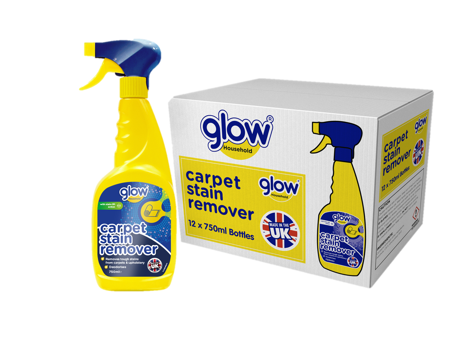Glow Carpet Stain Remover 750ml CASE(12 X UNITS)