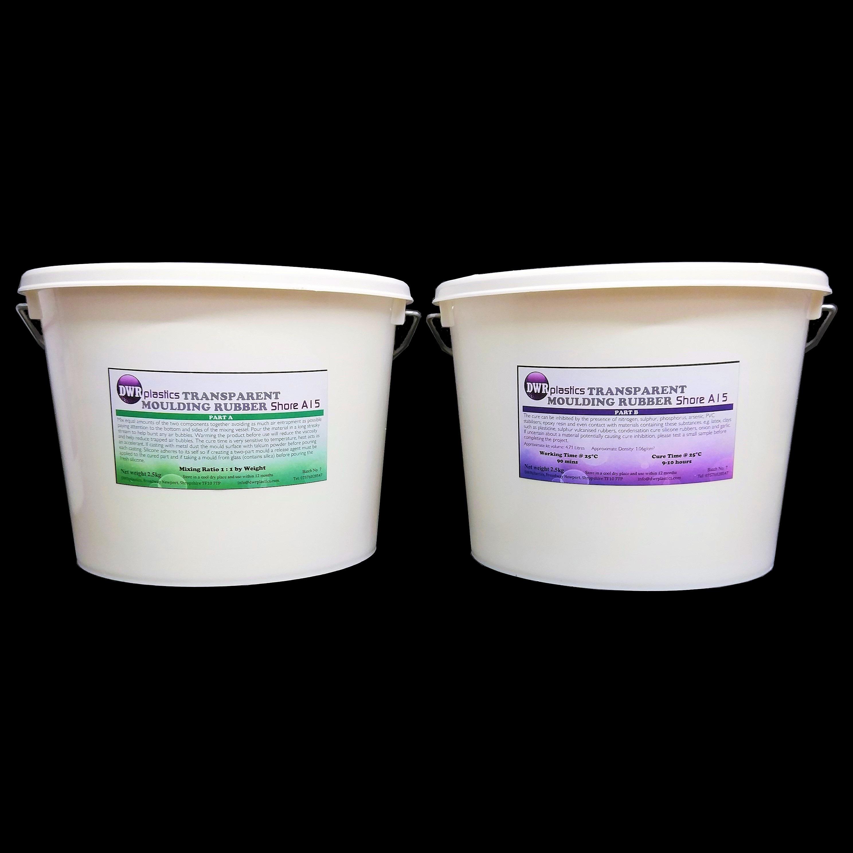 Transparent Silicone Moulding Rubber 5kg Kit